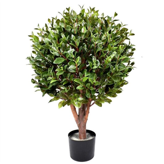 Leaf Artificial Topiary Gloxinia Single Ball Topiary 1608 Leaves UV PROTECTED OUTDOOR Botanik in Green - image 1