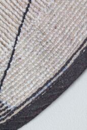 Homescapes Cotton Tufted Football Children Rug in White - Size: 120 cm diameter - thumbnail 4