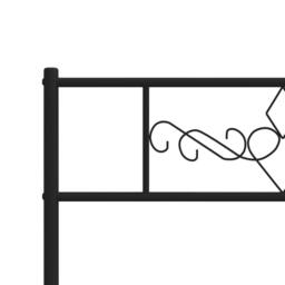 Berkfield Home Metal Bed Frame with Headboard & Footboard Black 80x200 cm - thumbnail 8