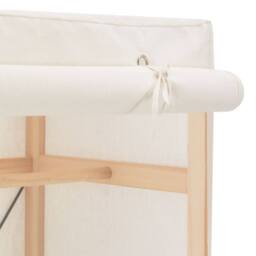 Berkfield Home Wardrobe White 79x40x170 cm Fabric - Size: 79 x 40 x 170 cm - thumbnail 4
