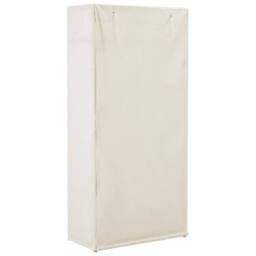 Berkfield Home Wardrobe White 79x40x170 cm Fabric - Size: 79 x 40 x 170 cm - thumbnail 3