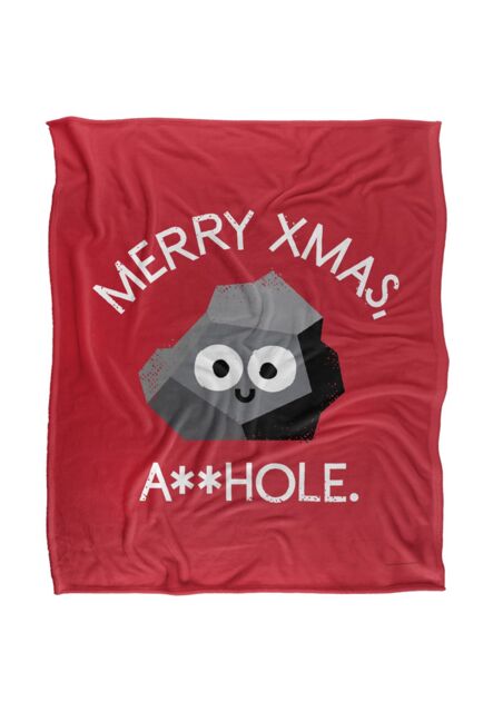 David Olenick Sock It To 'Em Silky Touch Super Soft Throw Blanket 152 X 127 cm in White - image 1