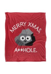 David Olenick Sock It To 'Em Silky Touch Super Soft Throw Blanket 152 X 127 cm in White - thumbnail 1
