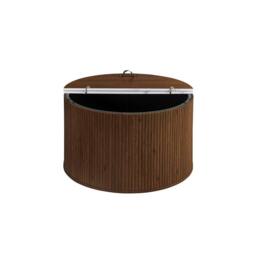 Birlea Kagu Coffee Table Fluted Ribbed Walnut & Marble effect in Brown - Size: 1 Pack - thumbnail 8