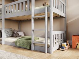 Flair Bea Triple High Bunk Bed in Grey - Size: Single - thumbnail 4