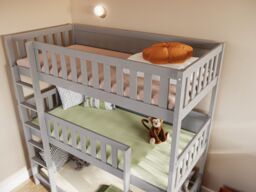 Flair Bea Triple High Bunk Bed in Grey - Size: Single - thumbnail 5