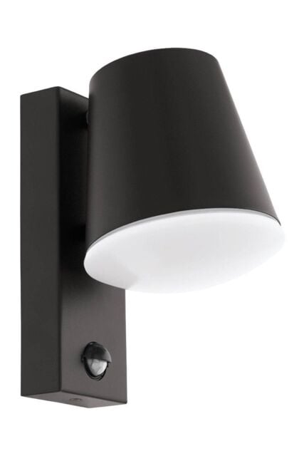 Eglo Caldiero Metal IP44 Outdoor Wall Light With Sensor in Dark Grey - image 1