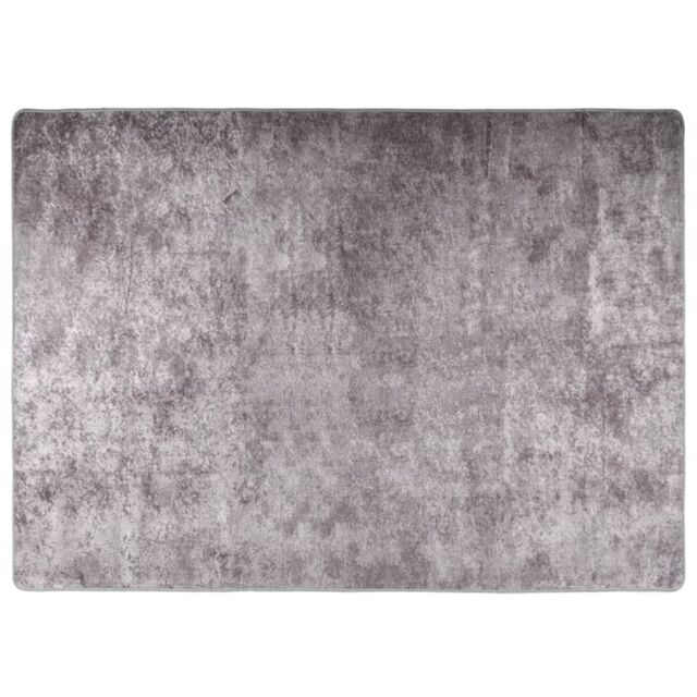 Berkfield Home Rug Washable 120x180 cm Grey Anti Slip - Size: 100 cm diameter - image 1