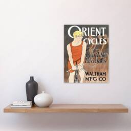"Artery8 Vintage Bicycle Advert Cycles Vintage Wall Art Print Penfield in Orange - Size: W12"" x H16""" - thumbnail 4