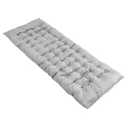 Costway Outdoor Camping Cot Pads Crystal Velvet Sleeping Pads Mattress Lounge Chair Cushion in Grey