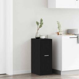 Berkfield Home Apothecary Cabinet Black Oak 30x41x77, 5 cm Engineered Wood - thumbnail 2
