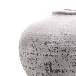 Wyld Haus Sunvale Large Weathered Stoneware Ceramic Vase in Stone - thumbnail 3