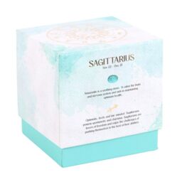 Something Different Sagittarius Ylang Ylang & Amber Turquoise Chips Scented Candle in Mid Blue - thumbnail 2