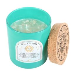 Something Different Sagittarius Ylang Ylang & Amber Turquoise Chips Scented Candle in Mid Blue - thumbnail 1