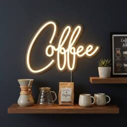 Garden Greatness Coffee Wall Hanging Neon Sign - thumbnail 1