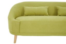 Orsina Comfortable Linen Sofa, Contemporary Seater Sofa For Livingroom, Stylish Mid Century Sofa For Bedroom in Green - thumbnail 3
