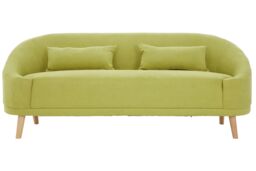 Orsina Comfortable Linen Sofa, Contemporary Seater Sofa For Livingroom, Stylish Mid Century Sofa For Bedroom in Green - thumbnail 1