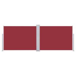 Berkfield Home Retractable Side Awning Red 120x1000 cm - thumbnail 3