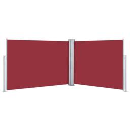 Berkfield Home Retractable Side Awning Red 120x1000 cm - thumbnail 2