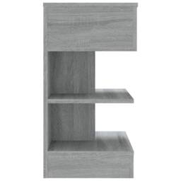 Berkfield Home Bedside Cabinet Grey Sonoma 40x35x65 cm Engineered Wood - Size: 40 x 35 x 65 cm - thumbnail 4