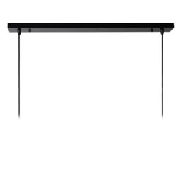Lucide 'DIKRA' Dimmable Adjustable Stylish Indoor Bar Pendant Light 2xE27 in Black - thumbnail 5