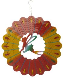 mysmartbuy Fairy Rainbow Spinner - 30 cm Stainless Steel Wind Spinner with Rainbow Finish & Fairy Design in Pink - thumbnail 3