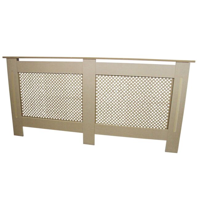 Monstershop Radiator Cover MDF Unfinished 1720mm in Light Brown - image 1