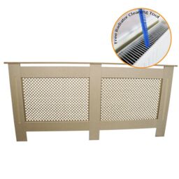 Monstershop Radiator Cover MDF Unfinished 1720mm in Light Brown - thumbnail 2