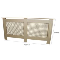 Monstershop Radiator Cover MDF Unfinished 1720mm in Light Brown - thumbnail 5