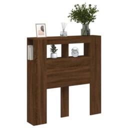 Berkfield Home LED Headboard Brown Oak 100x18.5x103.5 cm Engineered Wood - thumbnail 5