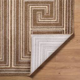 Livabliss La Luna-Global Brown Taupe Grey Graphic Living Dining Bedroom Rug - Size: 160 cm x 215 cm - thumbnail 3