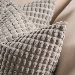 OHS 2 Pack Bobble Cushion Covers Home Decor Set in Light Grey - Size: 45 cm x 45 cm - thumbnail 3
