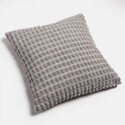 OHS 2 Pack Bobble Cushion Covers Home Decor Set in Light Grey - Size: 45 cm x 45 cm - thumbnail 5