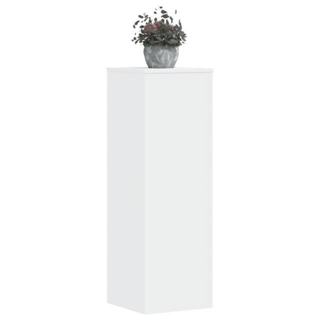 Berkfield Home Plant Stands 2 pcs White 33x33x100 cm Engineered Wood - Size: 33 x 33 x 100 cm - image 1