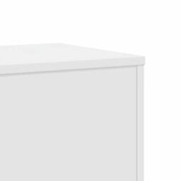 Berkfield Home Plant Stands 2 pcs White 33x33x100 cm Engineered Wood - Size: 33 x 33 x 100 cm - thumbnail 8