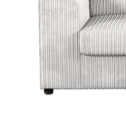 Furnishings For Less UK Luxor Jumbo Cord 4 Seater Corner sofa Right Hand Facing in Silver - thumbnail 4