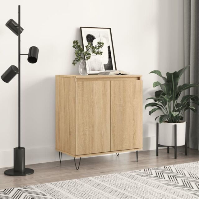 Berkfield Home Sideboard Sonoma Oak 60x35x70 cm Engineered Wood in Brown - Size: 60 x 35 x 70 cm - image 1