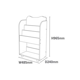 Liberty House Toys Kid Safari Bookshelf in Green - thumbnail 6