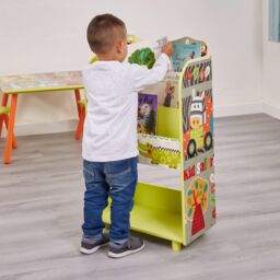 Liberty House Toys Kid Safari Bookshelf in Green - thumbnail 1
