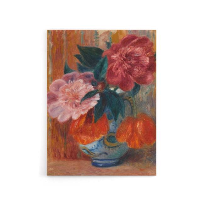 "Artery8 Tulips & Peonies in Pitcher Glackens Canvas Wall Art Print - Size: W18"" x H24""" - image 1