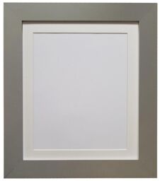 Frames & Mirrors 4U Metro Dark Grey Frame with Ivory Mount for Image Size 12 x 8 Inch - thumbnail 1