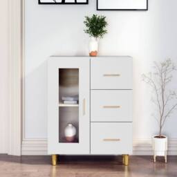 Berkfield Home Sideboard White 69, 5x34x90 cm Engineered Wood - Size: 5 x 34 x 90 cm - thumbnail 2