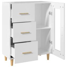 Berkfield Home Sideboard White 69, 5x34x90 cm Engineered Wood - Size: 5 x 34 x 90 cm - thumbnail 8
