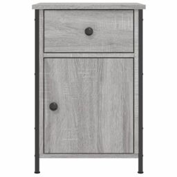 Berkfield Home Bedside Cabinet Grey Sonoma 40x42x60 cm Engineered Wood - Size: 40 x 42 x 60 cm - thumbnail 5