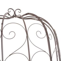 Berkfield Home Garden Bench 95 cm Iron Antique Brown - thumbnail 4