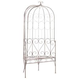 Berkfield Home Garden Bench 95 cm Iron Antique Brown - thumbnail 1