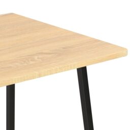 Berkfield Home Desk with Shelving Unit Black & Oak 102x50x117 cm - Size: 102 x 50 x 117 cm - thumbnail 6