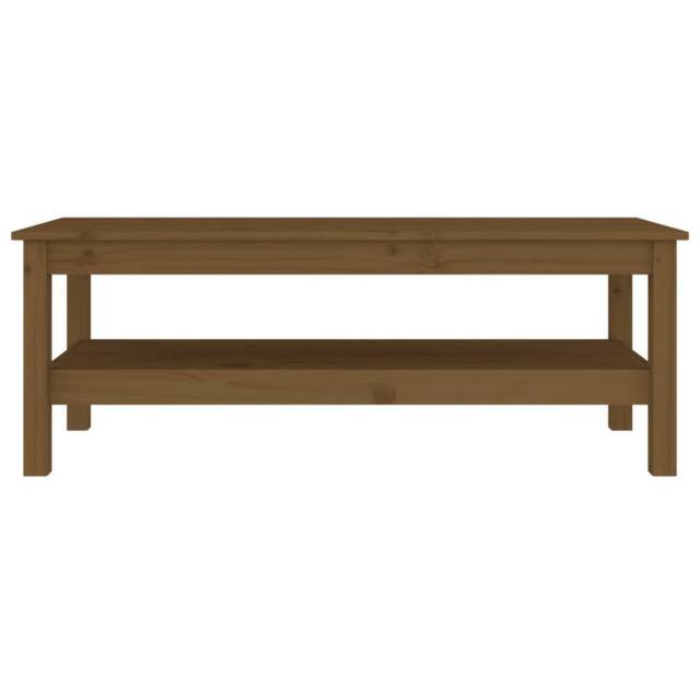 Berkfield Home Beautiful Coffee Table Honey Brown 110x50x40 cm Solid Wood Pine - Size: 110 x 50 x 40 cm - image 1
