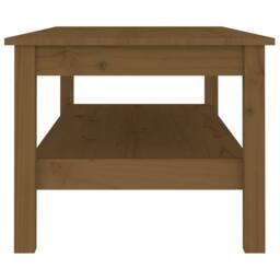 Berkfield Home Beautiful Coffee Table Honey Brown 110x50x40 cm Solid Wood Pine - Size: 110 x 50 x 40 cm - thumbnail 4