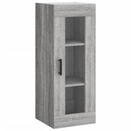 Berkfield Home Highboard Grey Sonoma 34.5x34x180 cm Engineered Wood - thumbnail 7
